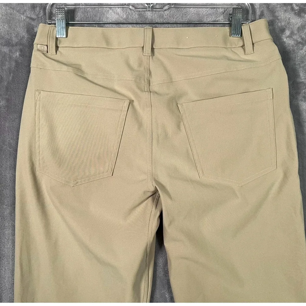 Lululemon ABC Classic Fit Pants Mens 30x28 Beige Khaki Straight Warpstreme
